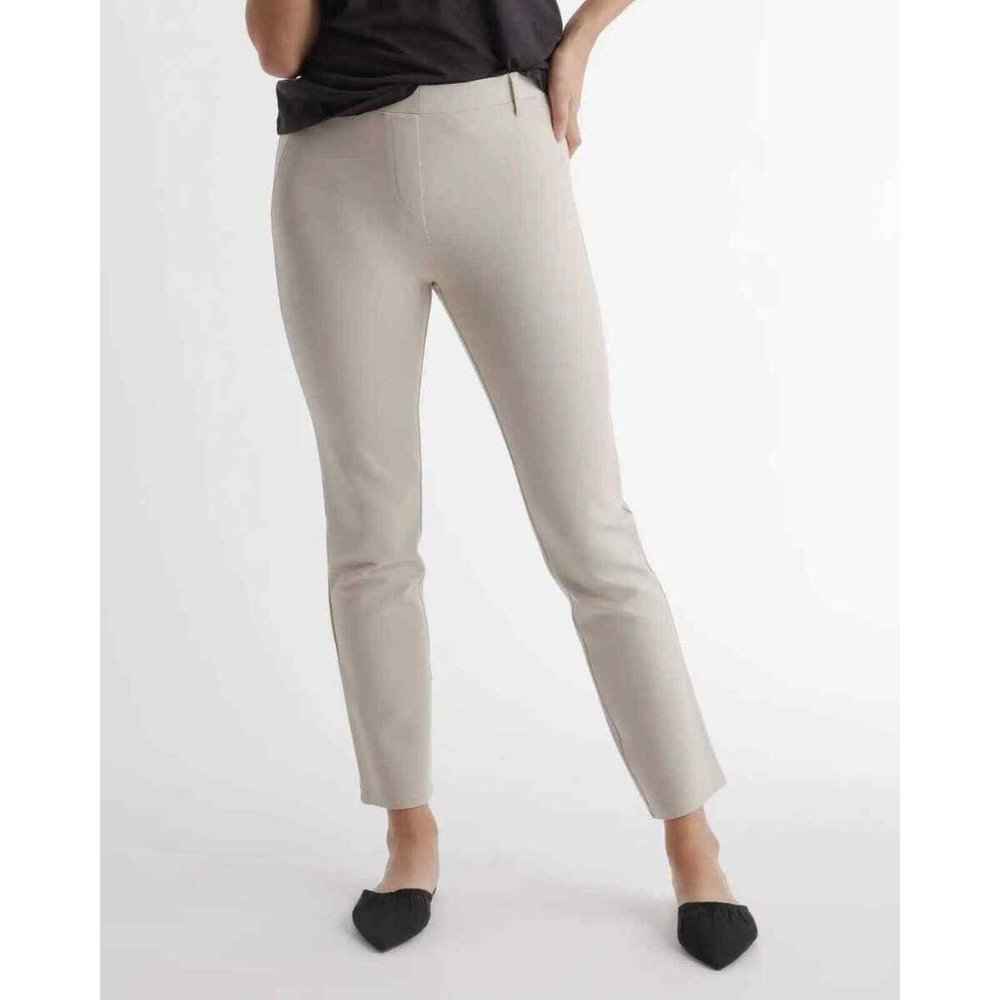 Quince Ultra-Stretch Ponte Straight Leg Pants - Regular/XS